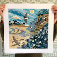 Image 2 of Poldhu Sand Martins Large Print