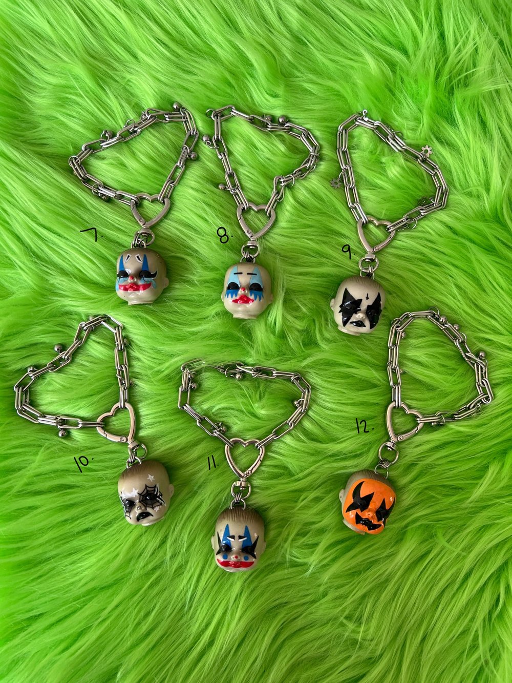 clown bb bag charm/keychains
