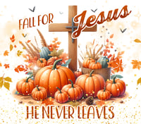 Image 2 of Fall for Jesus he never leaves 