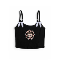 Image 4 of BOO       BOO      KITTY      F#CK     SPAGHETTI      STRAP     TOP      