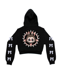 Image 4 of BOO      BOO      KITTY      F#CK      CROPPED      HOODIE     