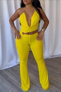 Image 3 of Backless Halter Jumpsuit