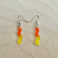 Strawberry Lemonade Gummy Worm Earrings 