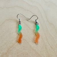 Citrus Gummy Worm Earrings
