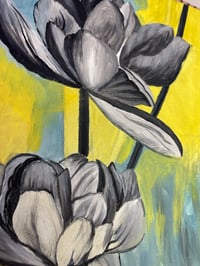 Image 2 of "Silent Bloom" Original Painting Acrylic on Canvas (18' × 24')