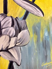 Image 5 of "Silent Bloom" Original Painting Acrylic on Canvas (18' × 24')