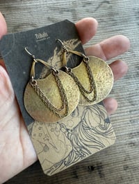 Image 5 of Nana earrings . Solid brass construction n.1