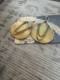 Image 4 of Nana earrings . Solid brass construction n.1