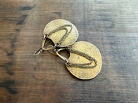 Image 3 of Nana earrings . Solid brass construction n.1