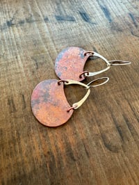 Image 2 of Alisha earrings . Mixed Metal Sterling and copper n29