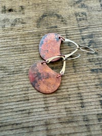 Image 5 of Alisha earrings . Mixed Metal Sterling and copper n29
