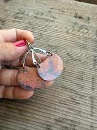 Image 6 of Alisha earrings . Mixed Metal Sterling and copper n29
