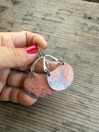 Image 8 of Alisha earrings . Mixed Metal Sterling and copper n29