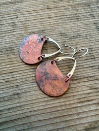 Image 11 of Alisha earrings . Mixed Metal Sterling and copper n29