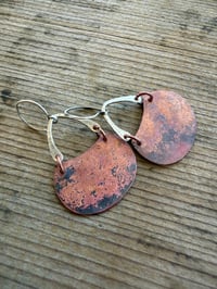 Image 1 of Alisha earrings . Mixed Metal Sterling and copper n29