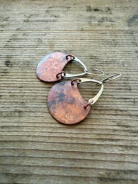 Image 12 of Alisha earrings . Mixed Metal Sterling and copper n29