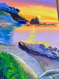 Image 2 of "Whispers of The Shore" Original Oil Painting on Canvas 16' × 20'