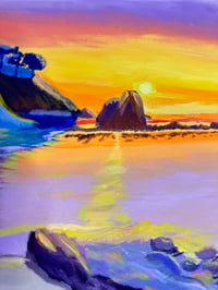 Image 5 of "Whispers of The Shore" Original Oil Painting on Canvas 16' × 20'