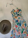 early 70 les fruits halter maxi dress 