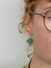 Image 4 of Ivy Tile Earrings