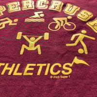 Image 3 of Supercrush - Athletics T-shirt (burgundy)