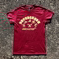 Image 1 of Supercrush - Athletics T-shirt (burgundy)