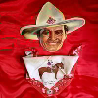 Image 2 of Tom Mix (Straight Shooters) - Ralston Wheat Cereal - Paper Mask with Kerchief (1934)