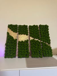 Image 1 of "Desert Roots" 4 Panels Mixed Media on Board (6'  × 20')