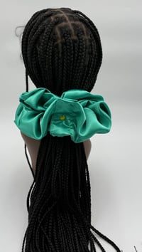Image 1 of So-Xtra- Sea Green- Wrap & Snap Scrunchie 