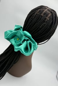 Image 2 of So-Xtra- Sea Green- Wrap & Snap Scrunchie 