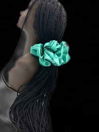 Image 3 of So-Xtra- Sea Green- Wrap & Snap Scrunchie 