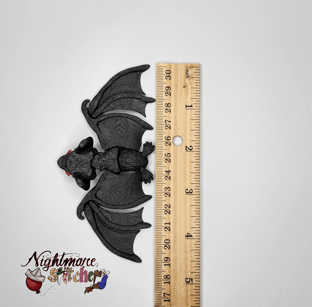 Baby Flexi Bat - Black with Red eyes