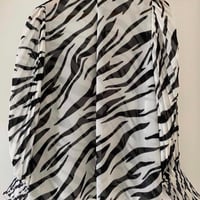 Image 3 of Country Road Zebra Pleated Sleeve Shirt 