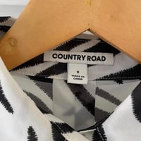 Image 5 of Country Road Zebra Pleated Sleeve Shirt 