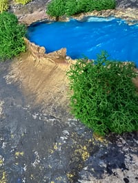 Image 5 of "Hidden Spring"  Mixed Textures, Acrylic, Attificial Moss and Gold Pigment on Canvas  