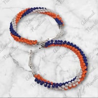 Image 8 of ANA826007 - Medium Bead-Wrapped Hoop Earrings  