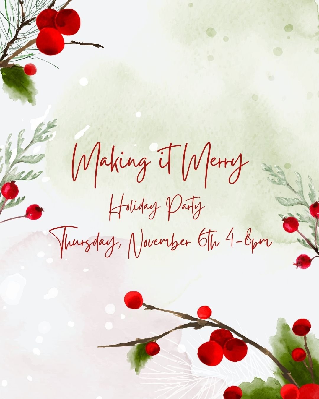 Image of  Making it Merry - Thursday, November 6th - Holiday Party Ticket