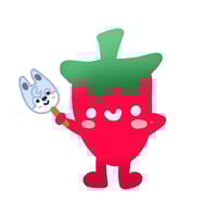 Image 2 of Seedi the Stay Die-Cut Sticker (frosted glitter)