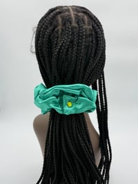 Image 1 of The Thinnie-Sea Green-Wrap & Snap Scrunchie n