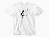 Image 3 of Copy of T-Shirt Kokopelli x2 playing music in front of the Sun