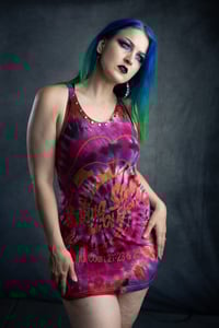 Image 1 of S/M Rolling Stones Tie Dye Tank Top