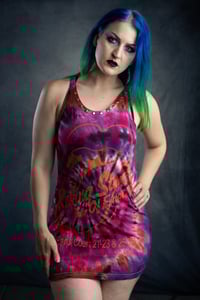 Image 5 of S/M Rolling Stones Tie Dye Tank Top