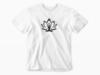 Image 1 of Meditating Yoga Position in Lotus T-Shirt