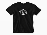 Image 3 of Meditating Yoga Position in Lotus T-Shirt