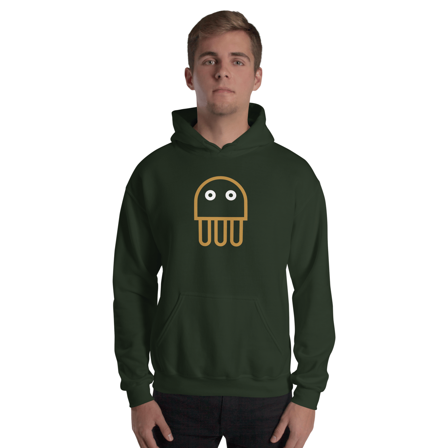 Image of Forest Green Hoodie Jelly Icon Fair Family (Front/Back)