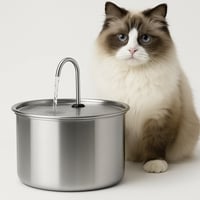 Image 2 of Smart Stainless Steel Cat Water Fountain – 2L, Ultra Silent + 3 Filters