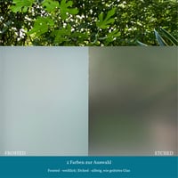 Image 3 of Wellen Fensterdeko aus selbstklebender Milchglasfolie