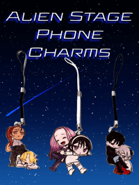 Image 1 of Alien Stage Phone Charms