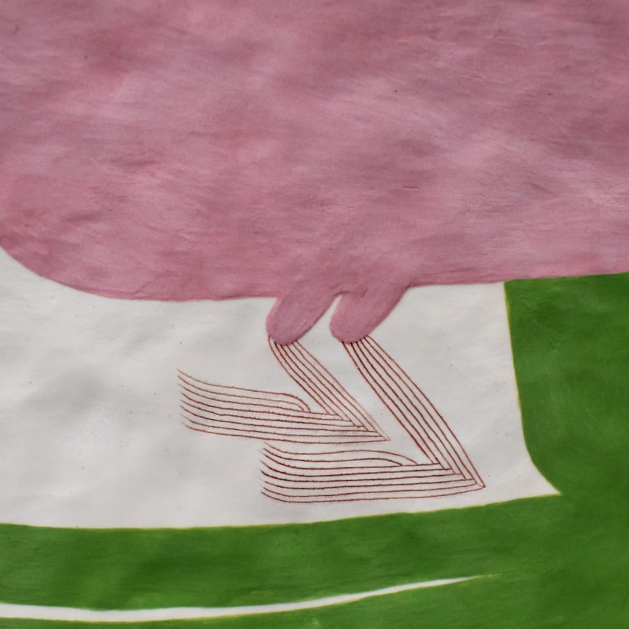 Image of Large Tropical Bird Plate