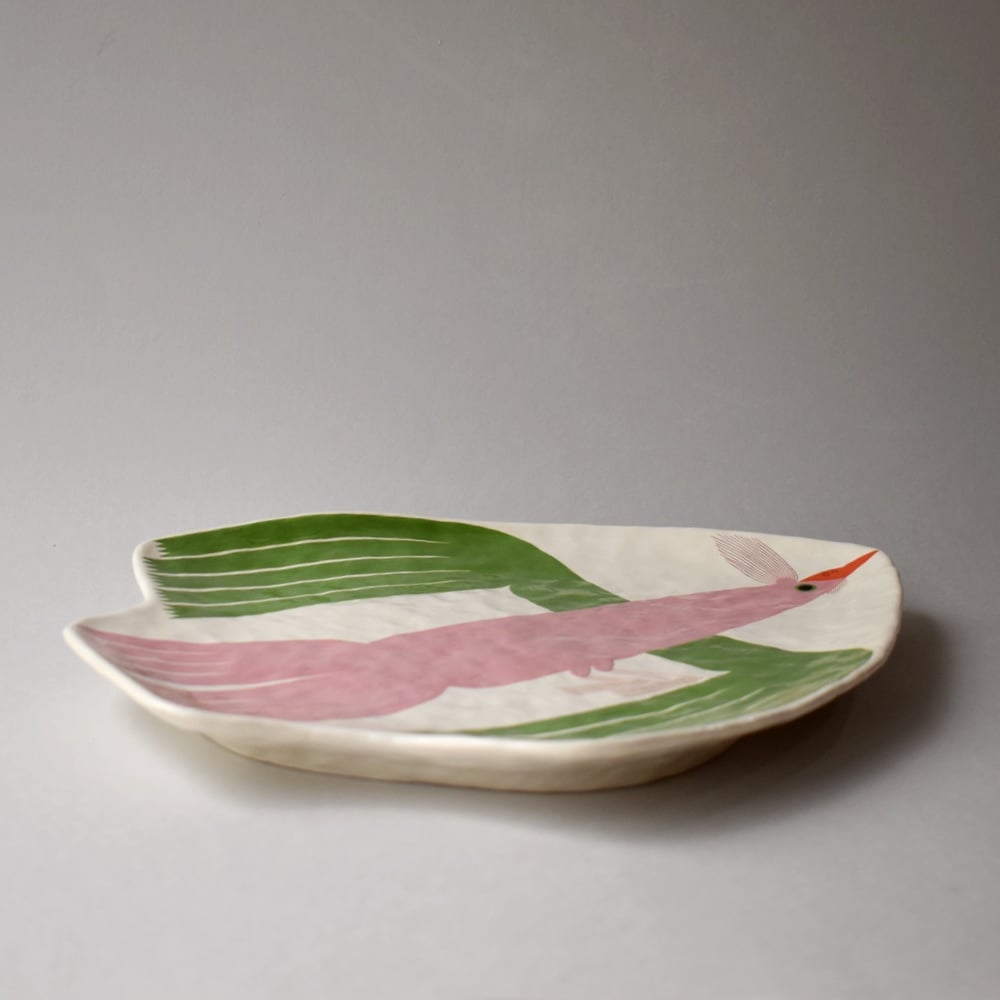 Image of Large Tropical Bird Plate